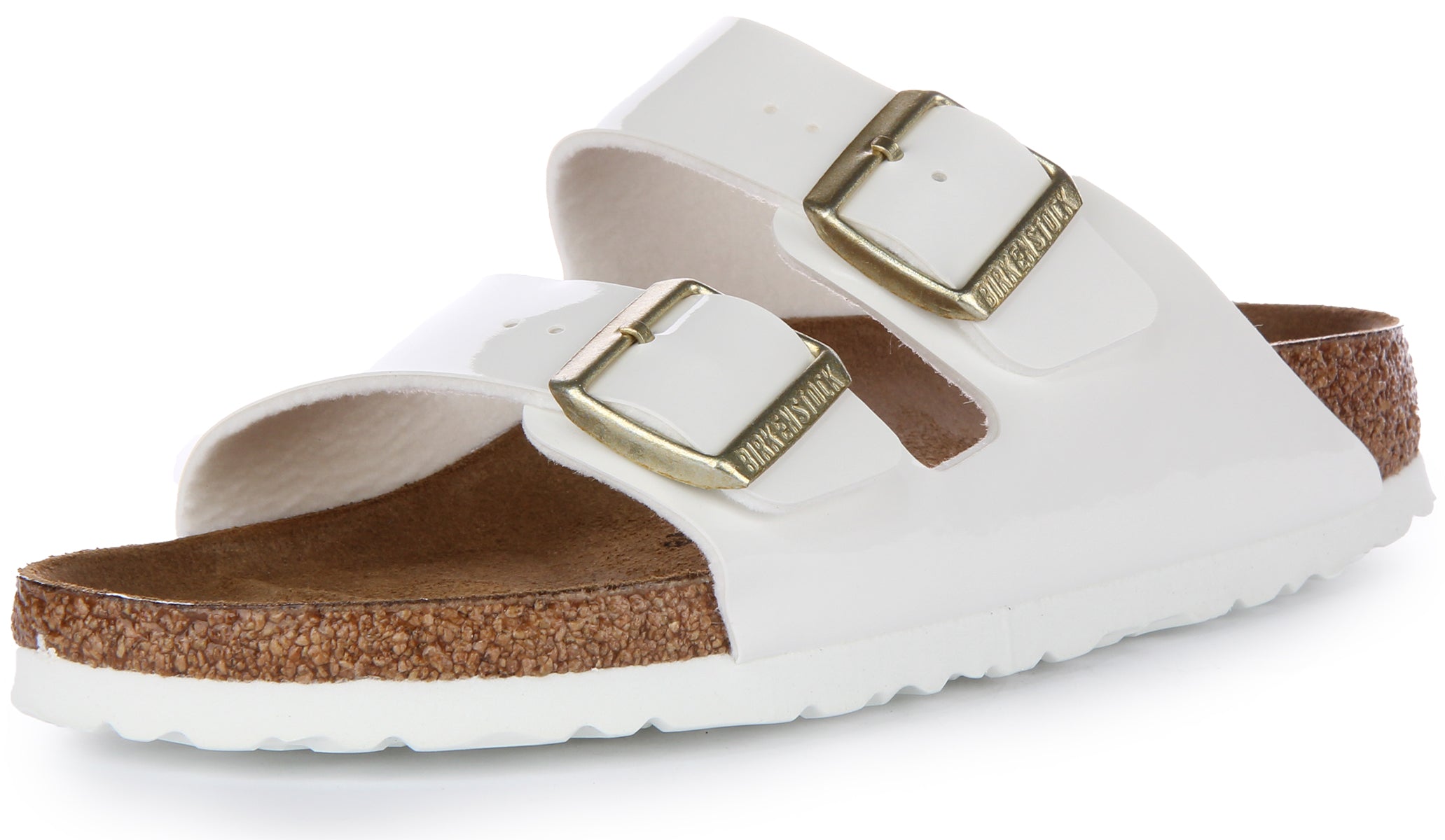 White patent leather discount birkenstocks