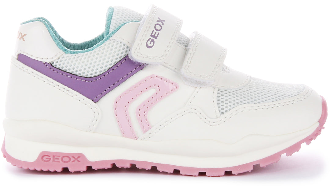 Geox J Pavel G. A In White Pink For Infants