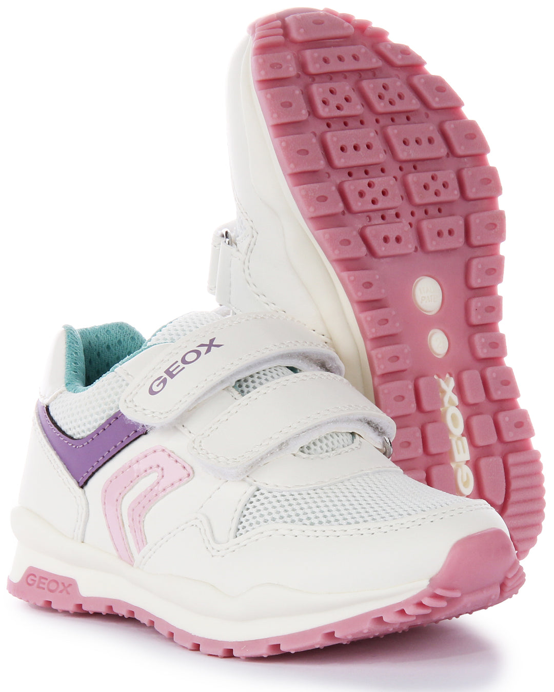 Geox J Pavel G. A In White Pink For Infants