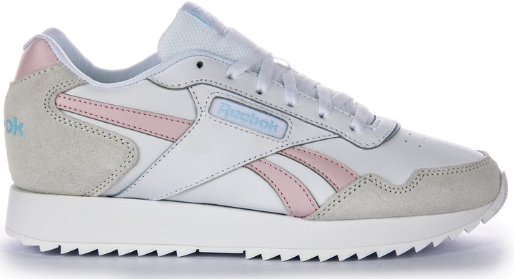 Reebok Glide Ripple In White Pink For Women