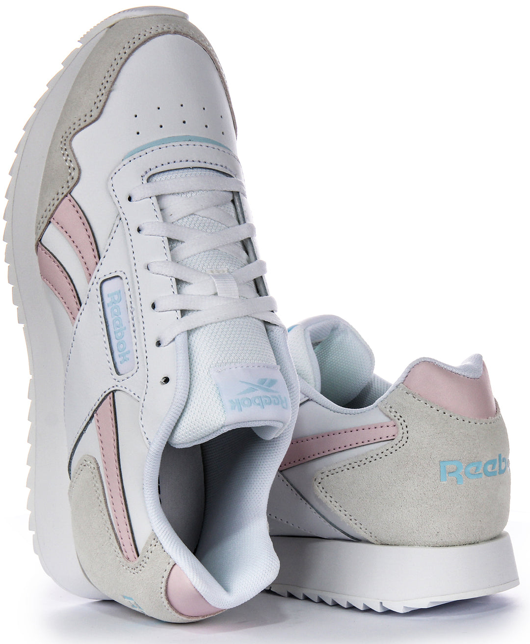 Reebok Glide Ripple In White Pink For Women