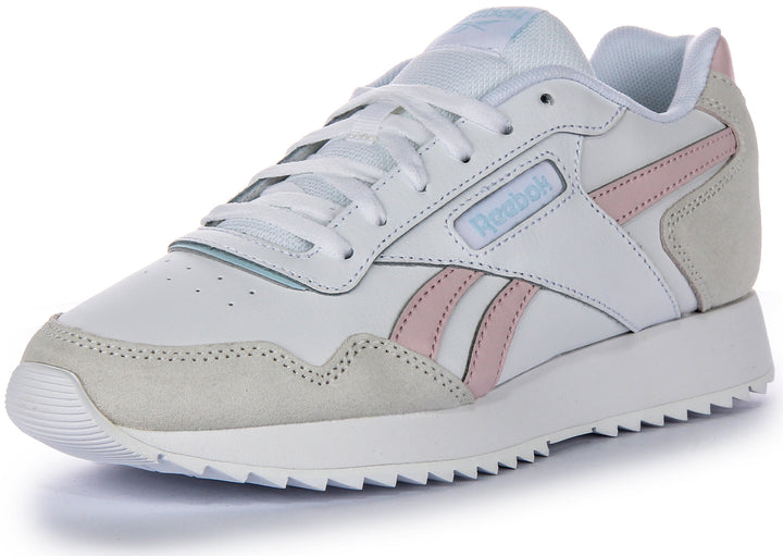 Reebok Glide Ripple In White Pink For Women