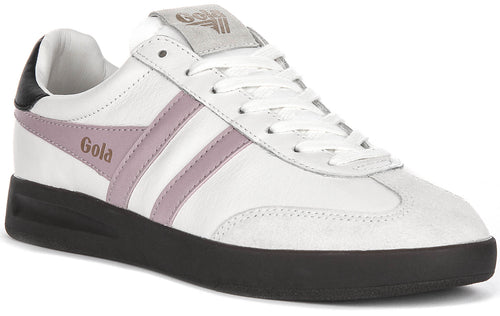 Gola Classics Cyclone Leather In White Pink For Women