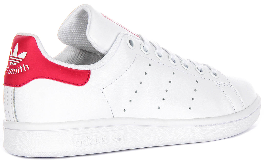 Adidas Stan Smith en Blanco Rosado para Jóvenes
