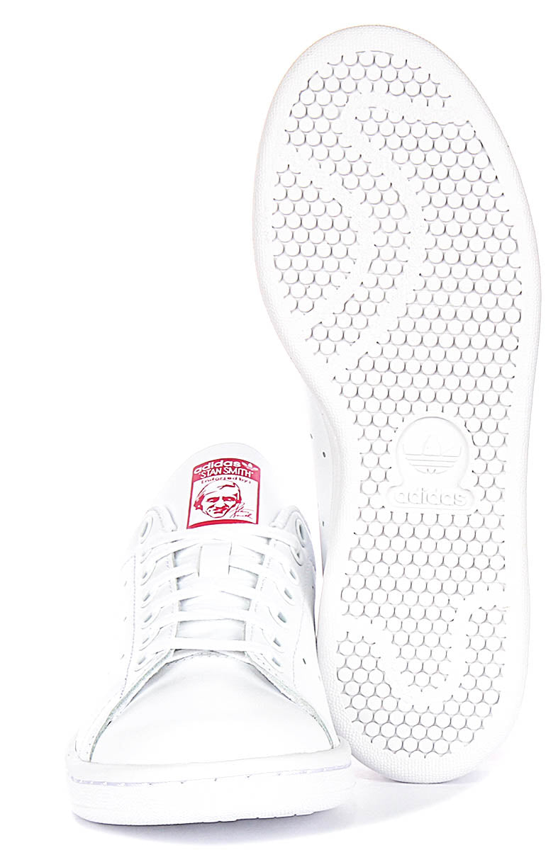 Adidas Stan Smith en Blanco Rosado para Jóvenes