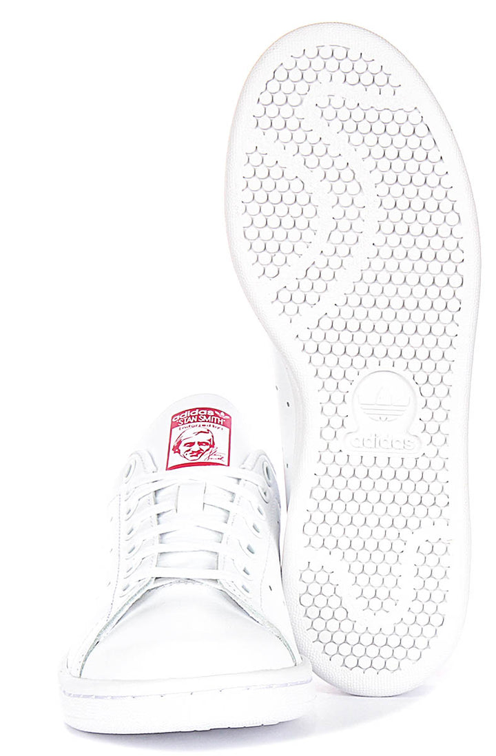 Adidas Stan Smith en Blanco Rosado para Jóvenes