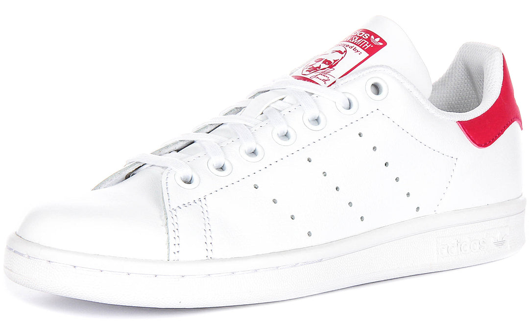 Adidas Stan Smith en Blanco Rosado para Jóvenes