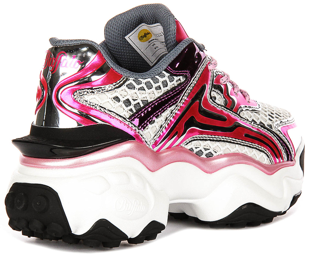 Buffalo Score Tec In White Pink For Women