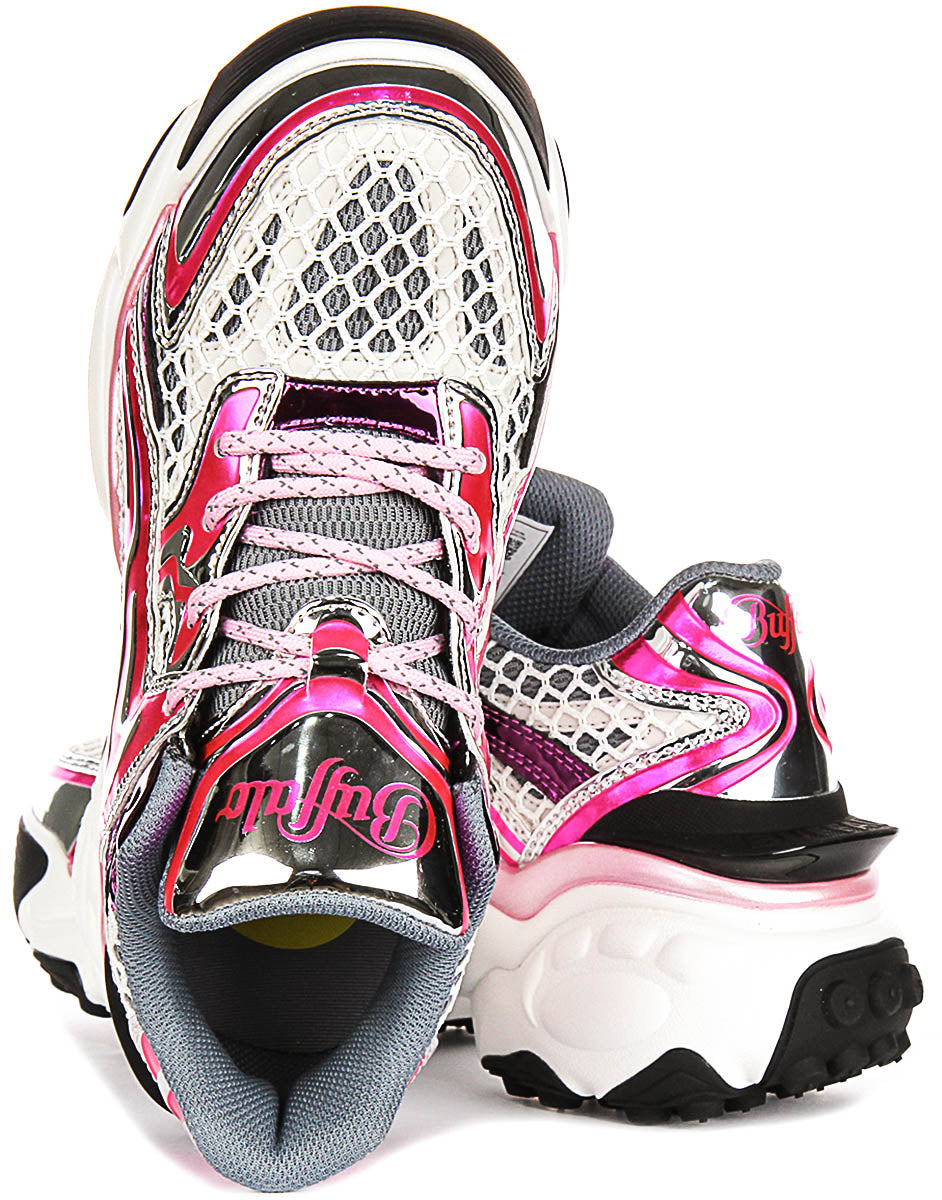Buffalo Score Tec In White Pink For Women