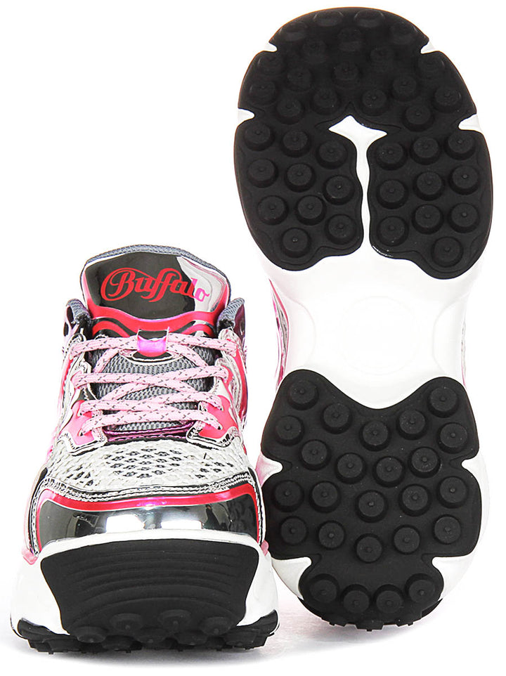 Buffalo Score Tec In White Pink For Women
