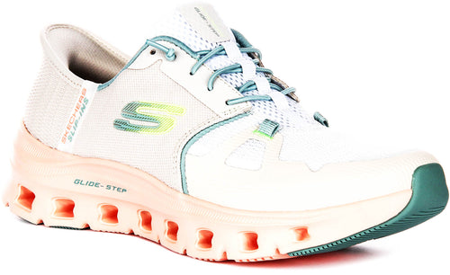 Skechers Glide step Pro In White Pink For Women
