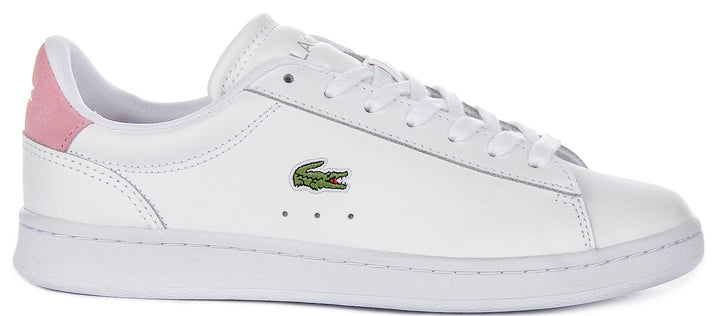 Lacoste Carnaby Set In White Pink For Women