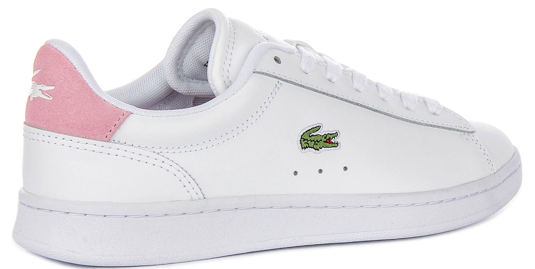 Lacoste Carnaby Set In White Pink For Women