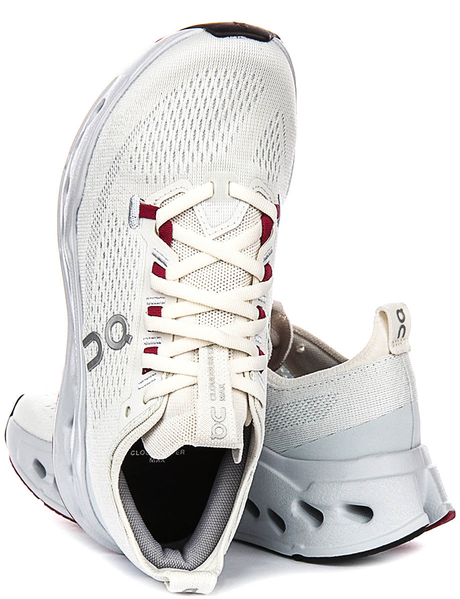 On Running Cloudsurfer Max In White Pink For Women