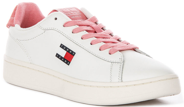 Tommy Jeans Archive 98 In White Pink For Women