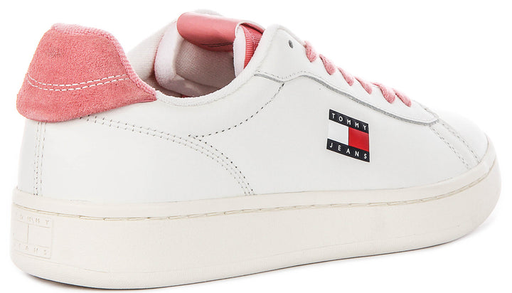 Tommy Jeans Archive 98 In White Pink For Women