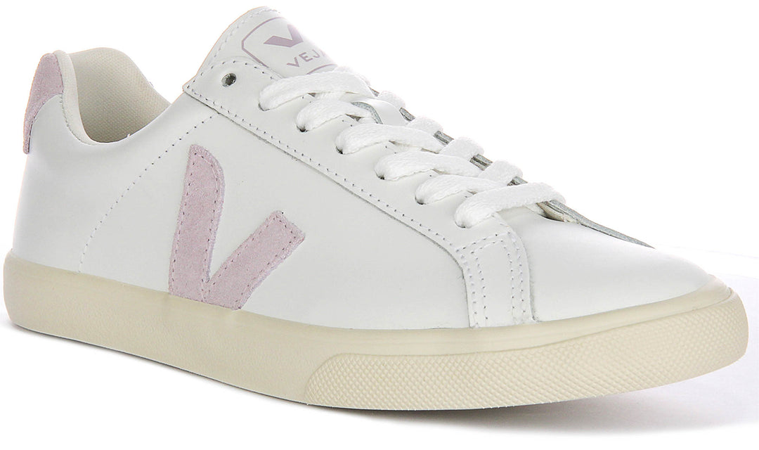 Veja Esplar Logo In White Purple For Women