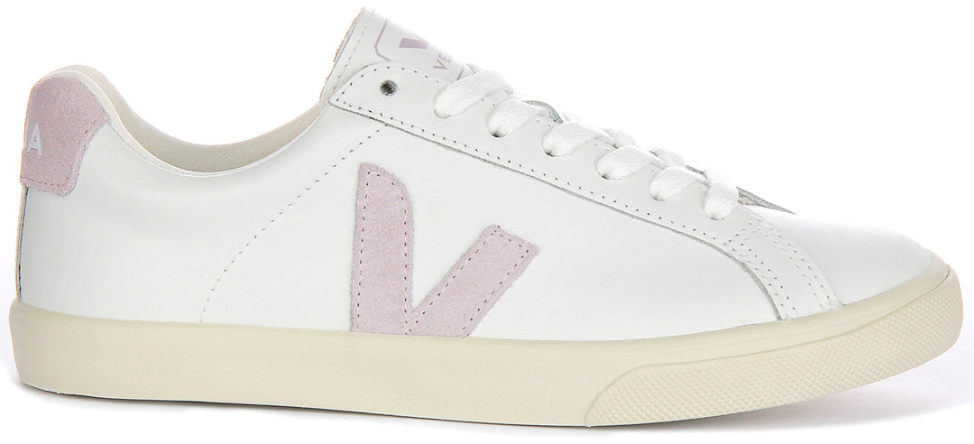 Veja Esplar Logo In White Purple For Women
