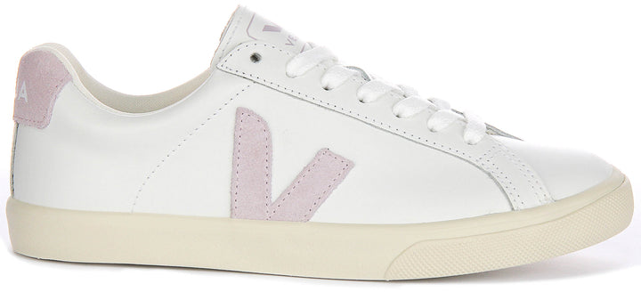 Veja Esplar Logo In White Purple For Women