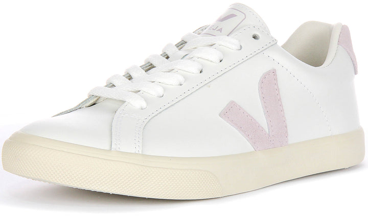Veja Esplar Logo In White Purple For Women