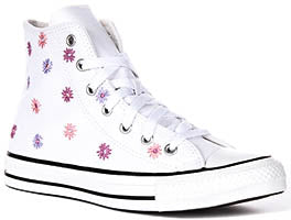Converse Chuck Taylor A11781C In White Purple Embraided For Junior