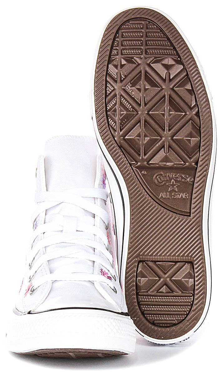 Converse Chuck Taylor A11781C In White Purple Embraided For Junior