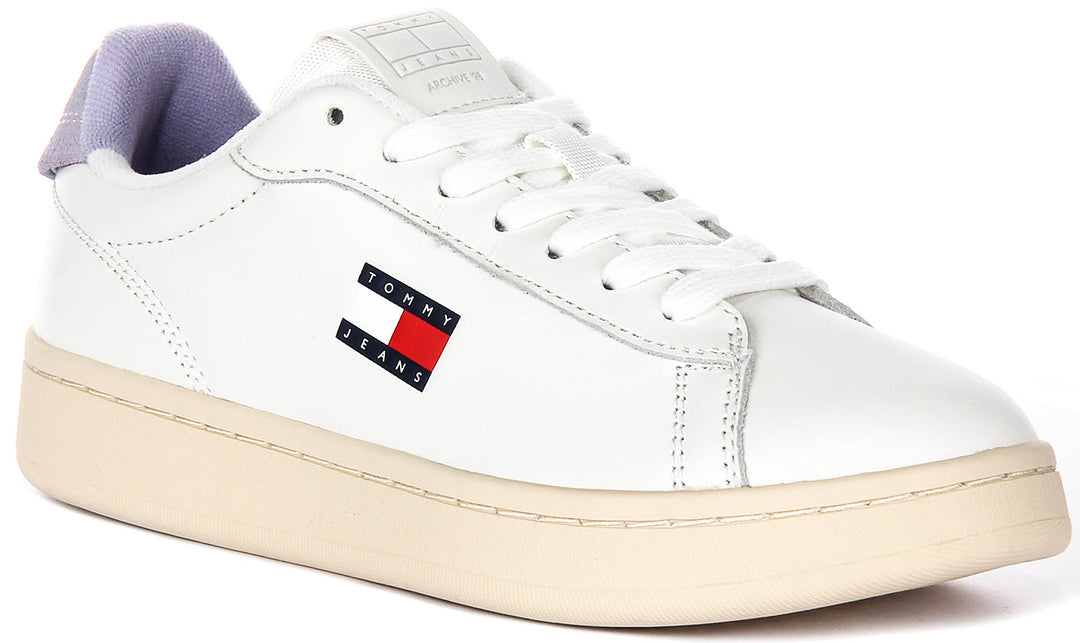 Tommy Jeans Archive 98 In White Purple For Women