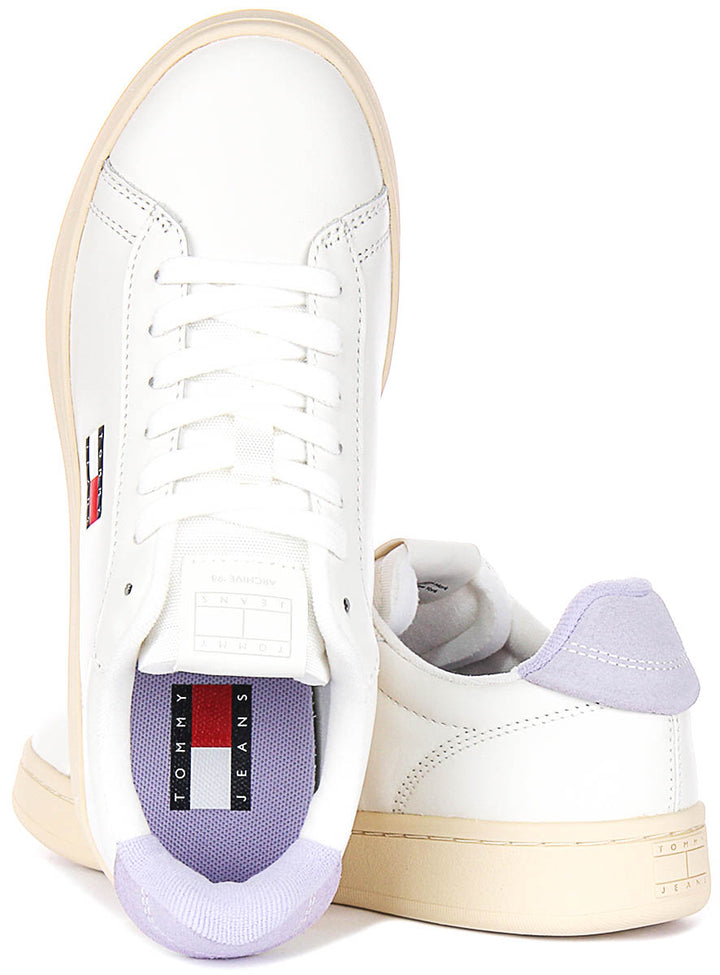Tommy Jeans Archive 98 In White Purple For Women