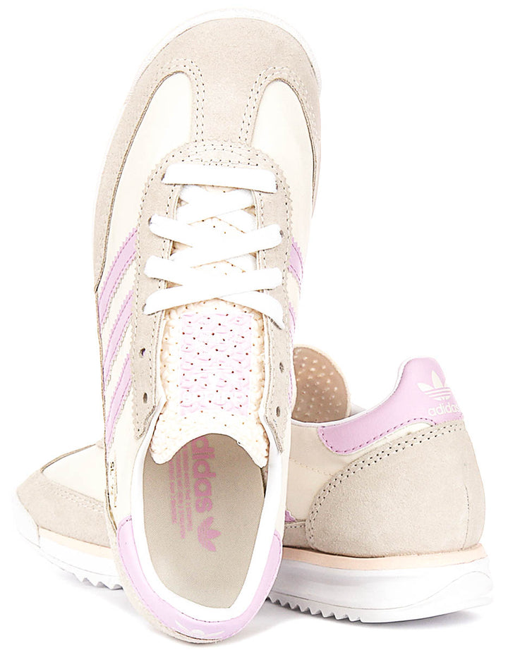 Adidas Sl 72 RS J In White Purple For Youth