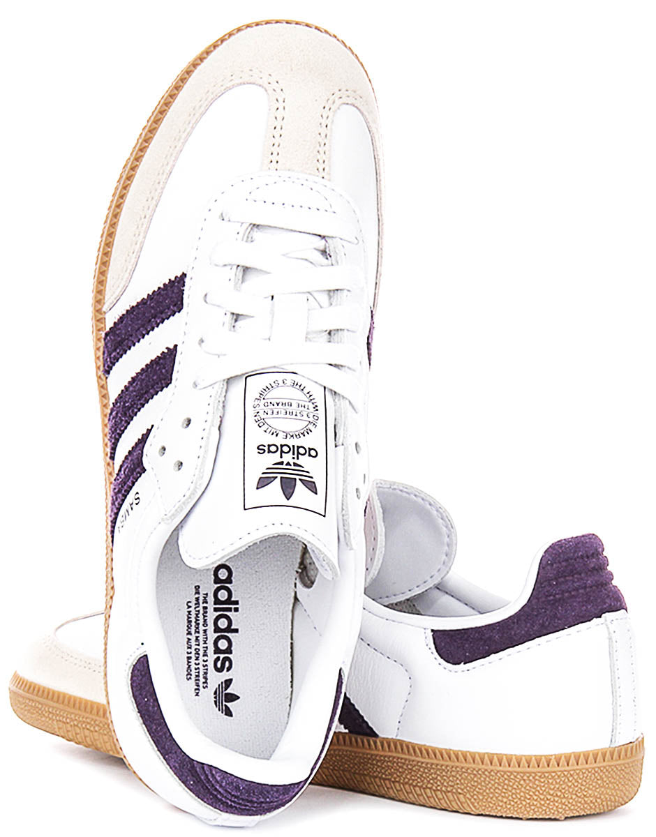 Adidas Samba OG W In White Purple