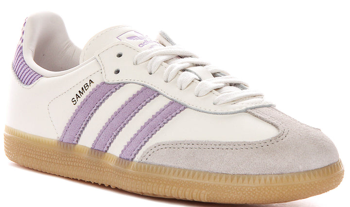 Adidas Samba Og J In White Purple For Youth