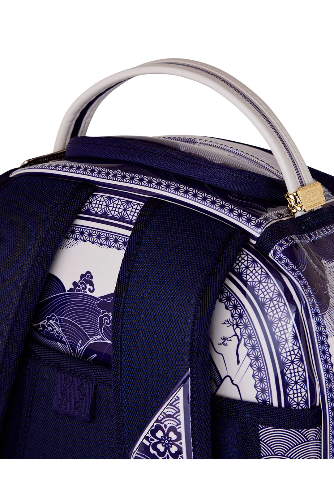 Sprayground Porcelain Wave Backpack In White Purple