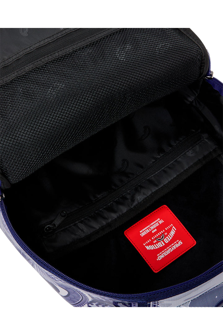 Sprayground Porcelain Wave Backpack In White Purple