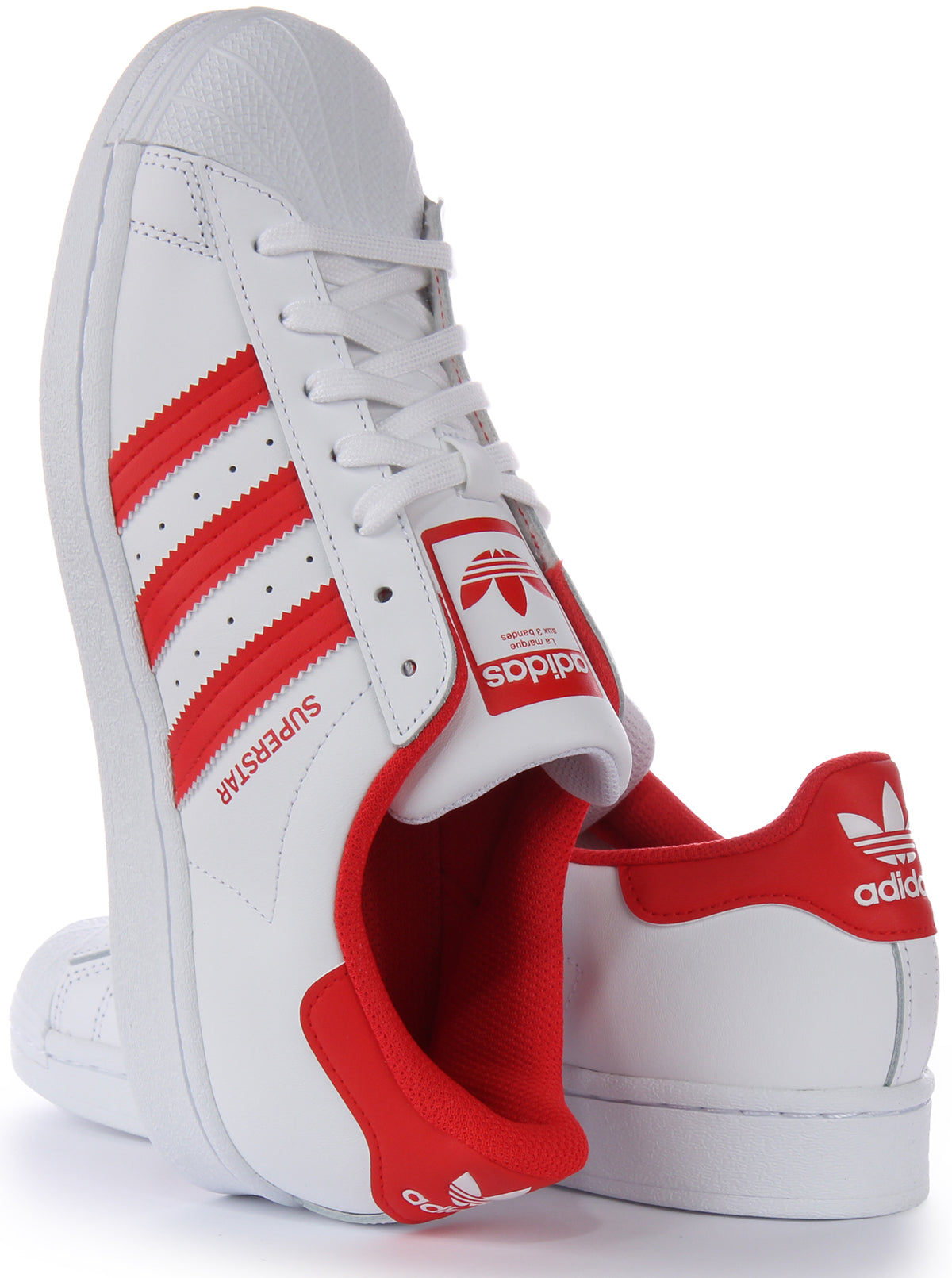 Adidas superstar store weiB rot 40