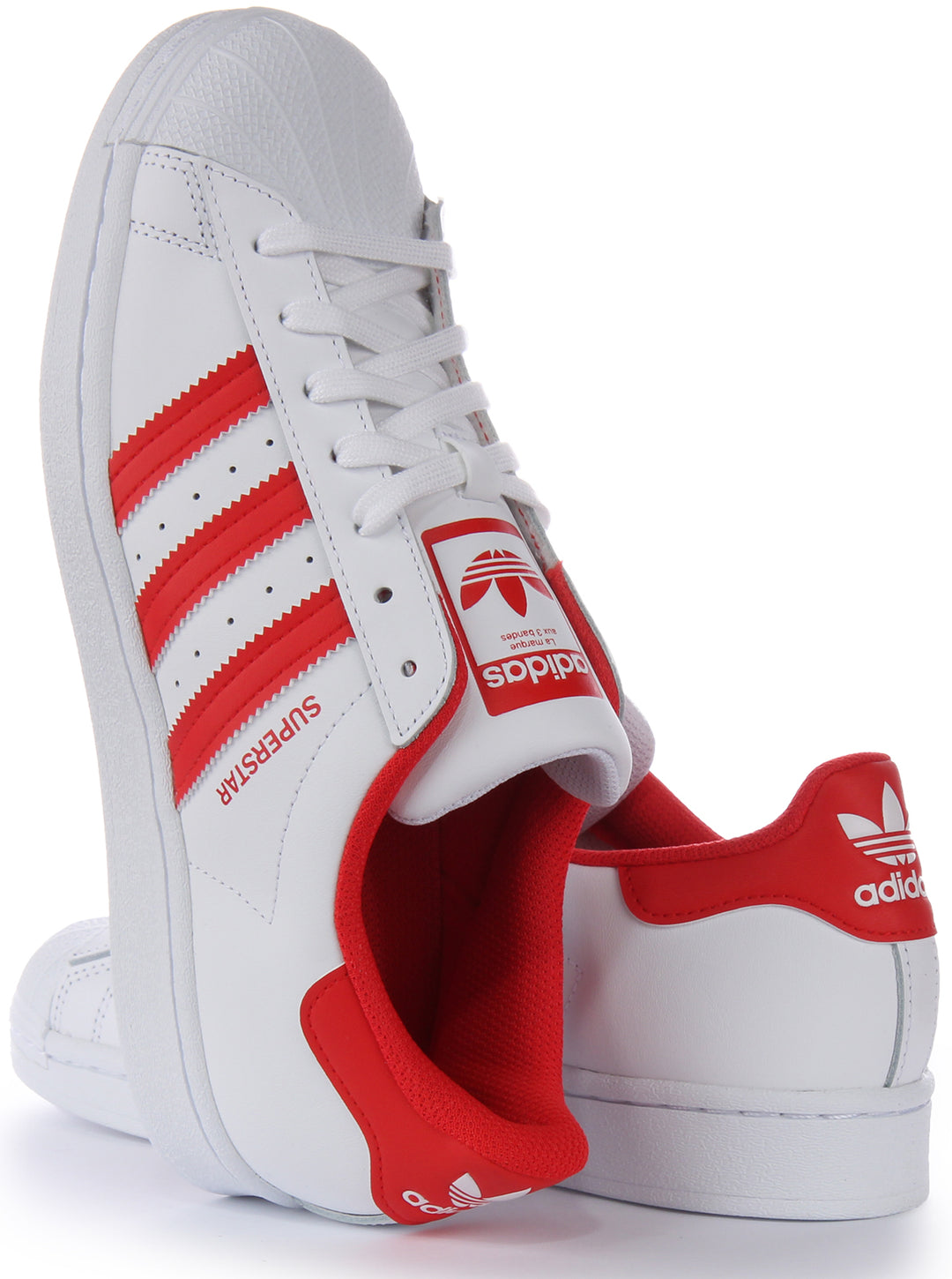 Adidas Superstar XLG Leather Zapatillas para hombres en blanco y rojo