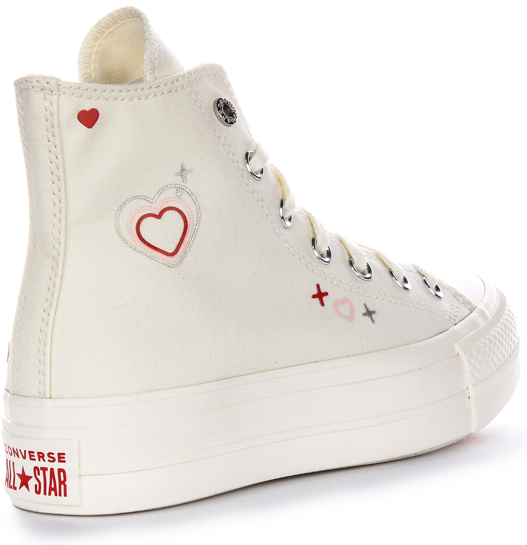 Converse All Star Lift 2K A09114C Platform In White For Women