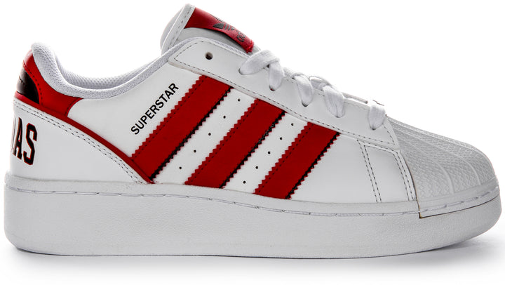 Adidas Superstar XLG In White Red For Youth
