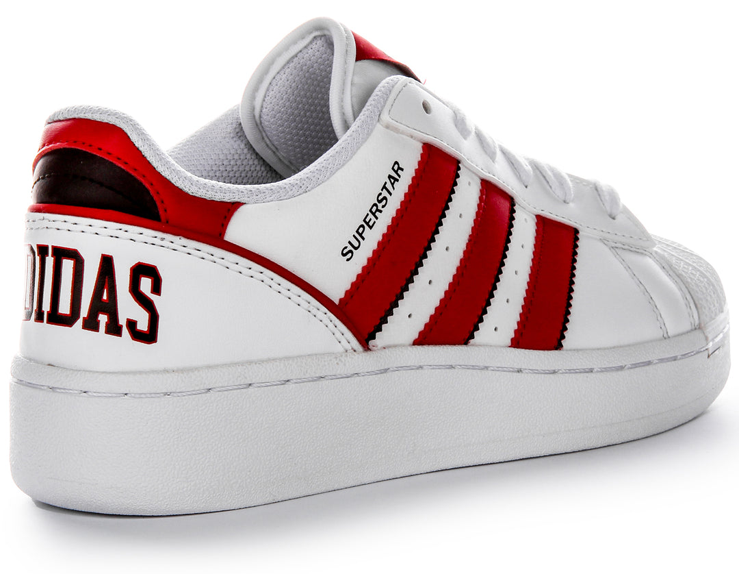 Adidas Superstar XLG In White Red For Youth
