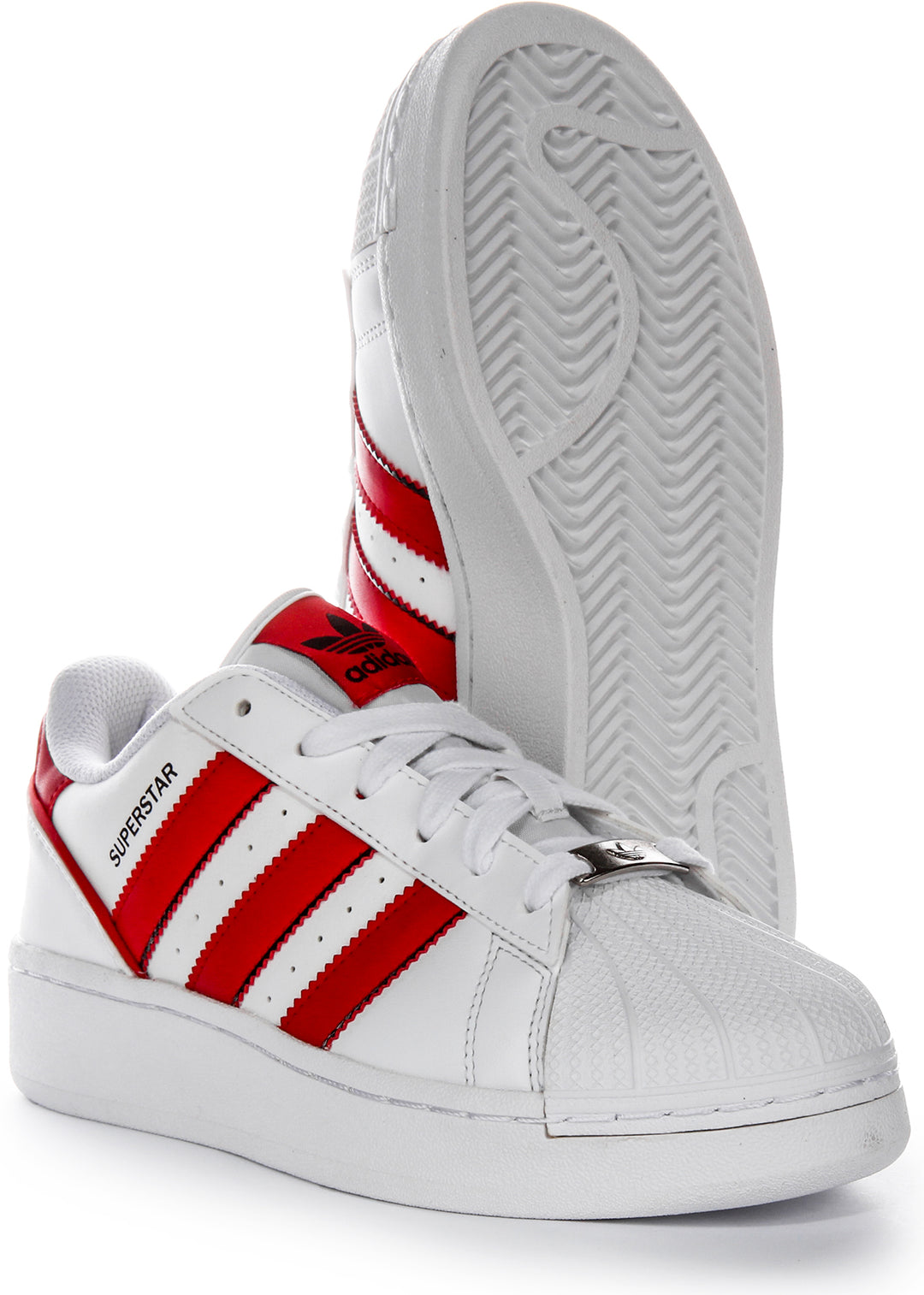 Adidas Superstar XLG In White Red For Youth