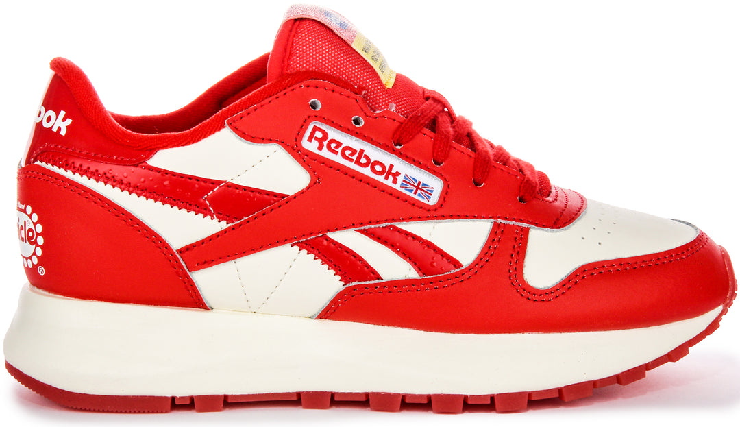 Reebok Classic Leather X Popsicle In White Red For Women