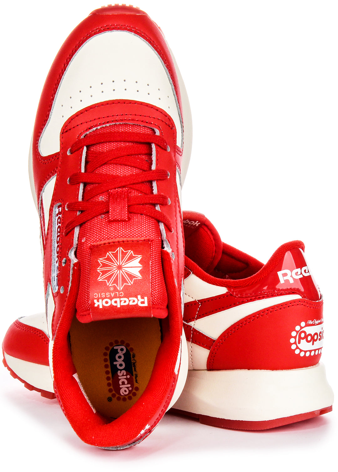 Reebok Classic Leather X Popsicle In White Red For Women