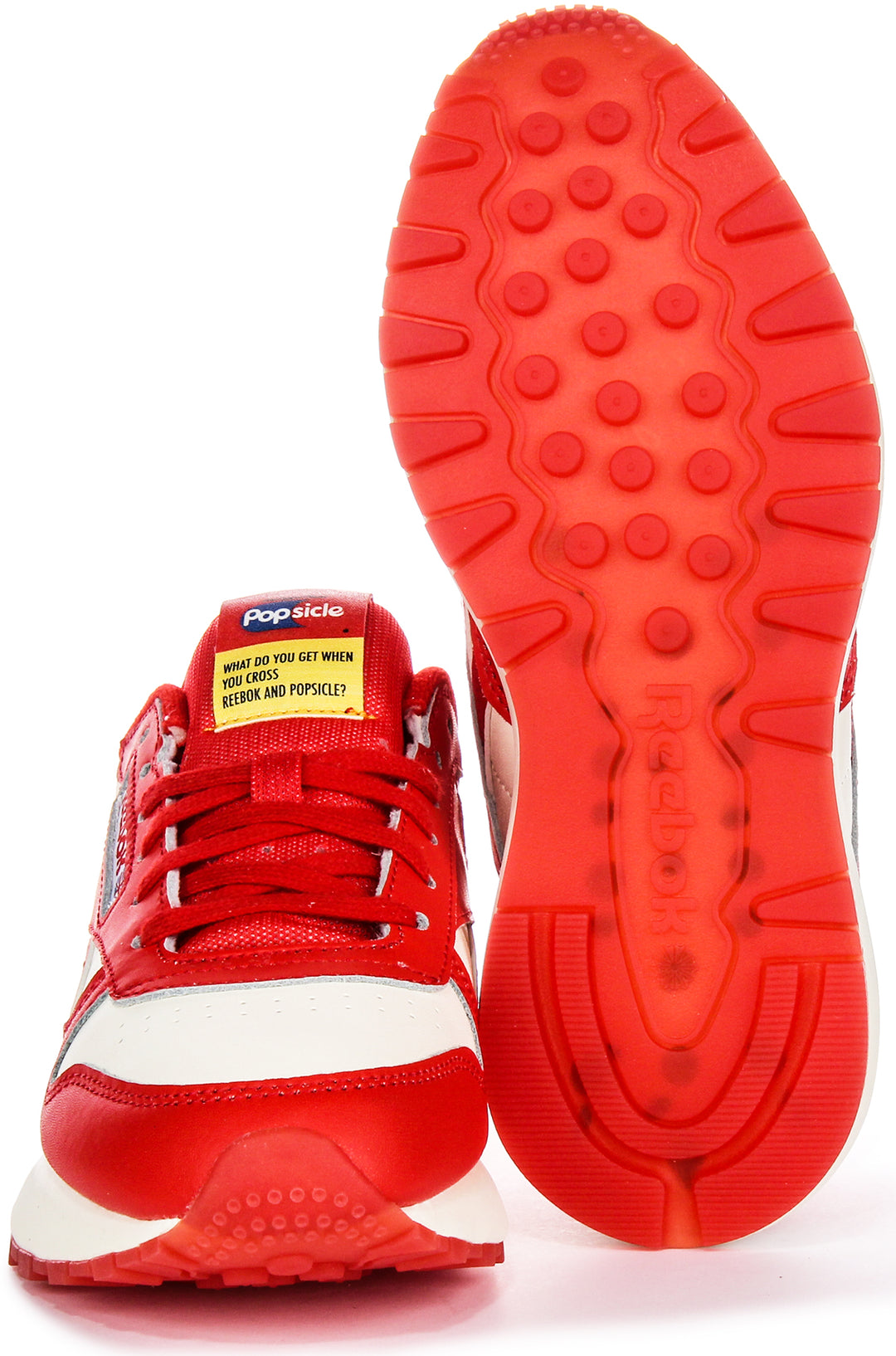 Reebok Classic Leather X Popsicle In White Red For Women