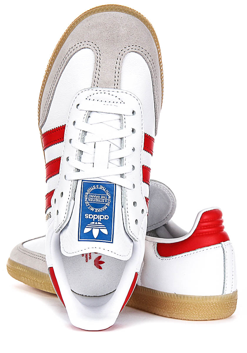 adidas Originals Junior Samba OG Trainer - White - Size 3 adidas Originals Junior Samba OG Trainer - White - Size 3