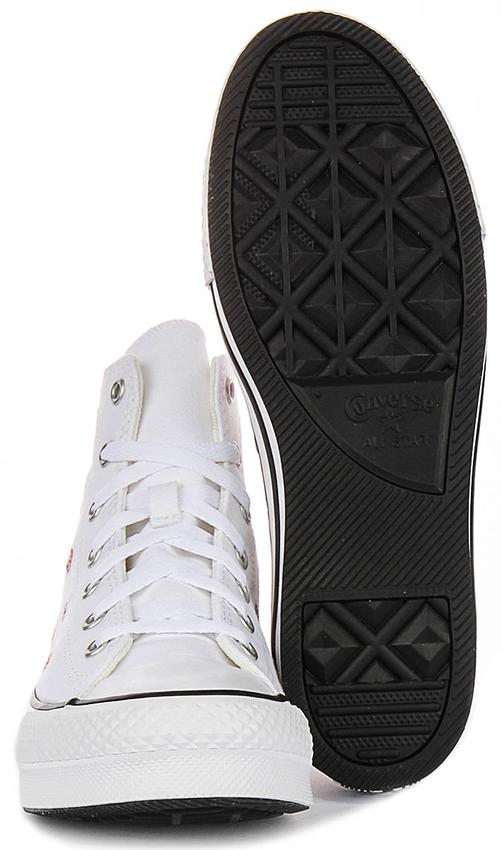 Converse A14925C In White Red For Junior