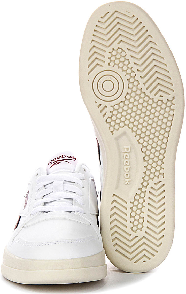 Reebok Prime Set In White Red For Womens