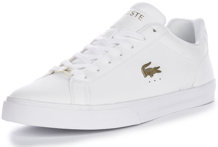 Lacoste Lerond Pro WWH Herren Ledersneaker in Weiß