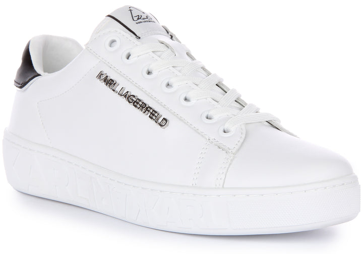 Karl Lagerfeld Kupsole III In White Silver For Women