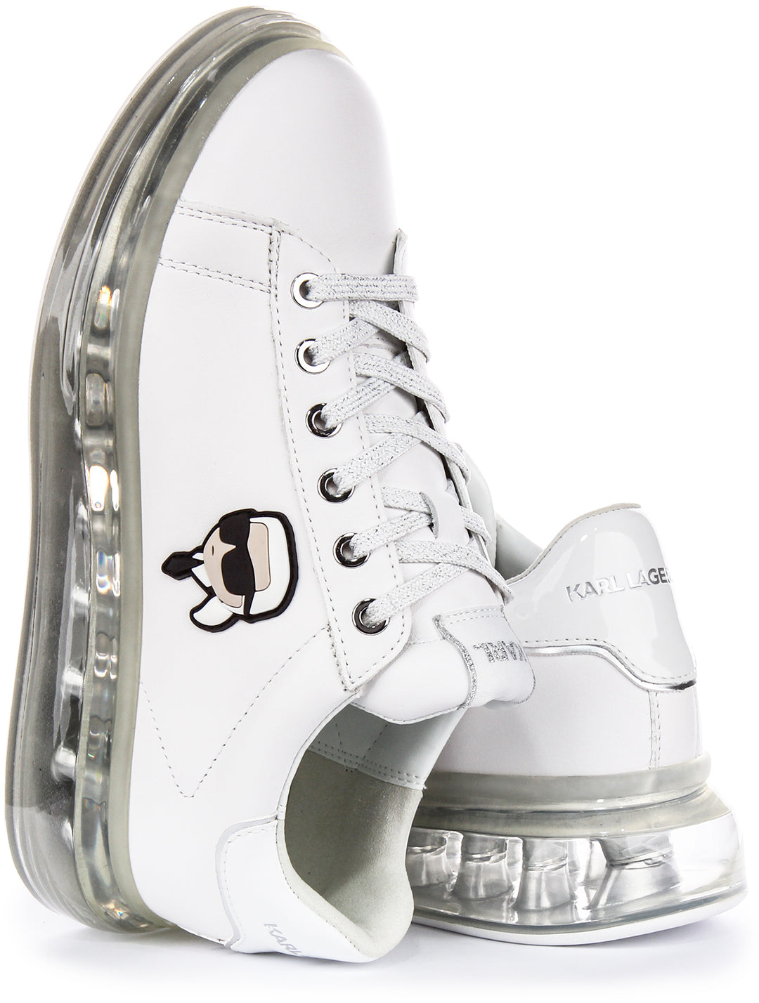 Karl Lagerfeld Kapri Kushion In White Silver For Women