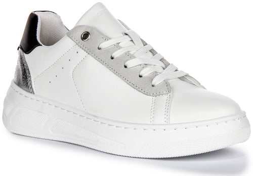 Geox D Ljuba A In Whitsilver For Women