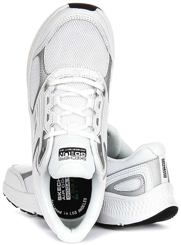 Skechers Go Run Consiste In Whitsilver For Women